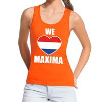 Shoppartners Oranje We love Maxima tanktop dames Oranje