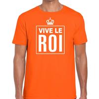 Shoppartners Oranje Vive le Roi Frans t-shirt heren Oranje