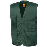 Result Safari/jungle verkleed bodywarmer/vest groen voor volwassenen