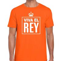 Shoppartners Oranje Viva el Rey Spaans t-shirt heren Oranje