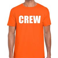 Shoppartners Crew tekst t-shirt oranje heren Oranje