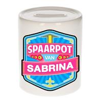 Kinder spaarpot voor Sabrina - keramiek - naam spaarpotten