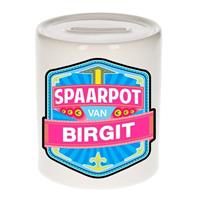 Kinder spaarpot voor Birgit - keramiek - naam spaarpotten