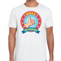 Shoppartners Hoera met pensioen t-shirt wit heren Wit
