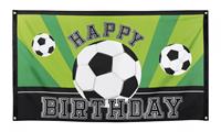 Boland Vlag Voetbal Happy Birthday, 150x90cm