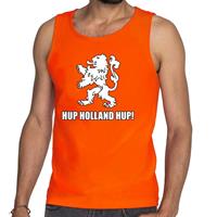 Shoppartners Nederland supporter tanktop Hup Holland Hup oranje voor heren