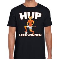 Shoppartners Nederland supporter t-shirt Hup Leeuwinnen zwart heren Zwart