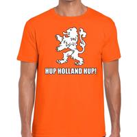 Shoppartners Nederland supporter t-shirt Hup Holland Hup oranje voor heren