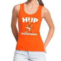 Bellatio Nederlands elftal supporter tanktop / mouwloos shirt Hup Leeuwinnen oranje voor dames