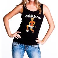 Shoppartners Nederland supporter tanktop Leeuwin roooaaaarrr zwart dames Zwart