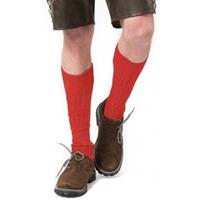 Oktoberfest - Oktoberfest Tiroler verkleed kousen rood voor volwassenen