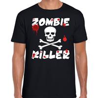 Shoppartners Zombie killer Halloween t-shirt zwart heren Zwart