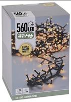 DecorativeLighting Micro Cluster 560 LED - 11m - met timer en dimmer - extra warm wit