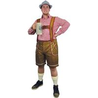 Oktoberfest - Lichtbruine Tiroler lederhosen verkleed kostuum/broek voor heren