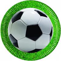 Procos Pappteller Fußball Party 23 cm, 8 Stück bunt
