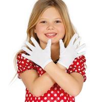 Witte verkleed handschoenen voor kinderen