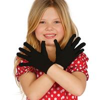 Zwarte verkleed handschoenen voor kinderen