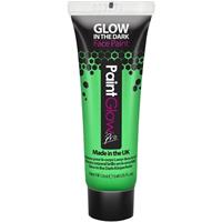 PaintGlow Neon groene Glow in the Dark schmink/make-up tube 12 ml Groen