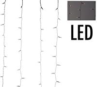 Koopman LED Lichtervorhang, 240 LED's, warmweiß, 225x150cm farblos