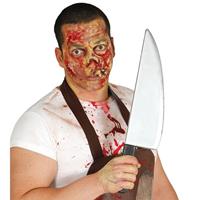 Halloween - Horror slagersmes/vleesmes Halloween verkleed accessoire 43 cm Multi