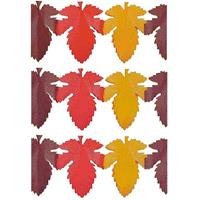 3x Slingers herfstbladeren 3 meter herfst thema versiering Multi