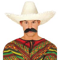 Naturel sombrero/Mexicaanse hoed 50 cm voor volwassenen