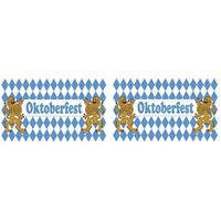 2x Oktoberfest vlaggen 90 x 150 cm Multi
