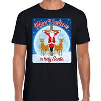 Bellatio Fout kerst t-shirt now I believe zwart voor heren