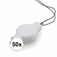 50x LED lampjes voor in een lampion Wit