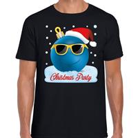 Bellatio Fout kerst shirt Christmas party zwart voor heren