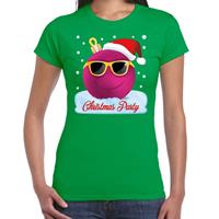 Bellatio Fout t-shirt Christmas party groen voor dames