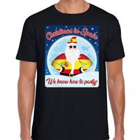 Bellatio Fout Spanje kerst shirt Christmas in Spain zwart voor heren