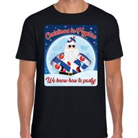 Bellatio Fout Friesland kerst shirt Christmas in Fryslan zwart voor heren