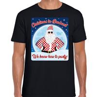 Bellatio Fout kerst shirt Christmas in Brabant zwart voor heren
