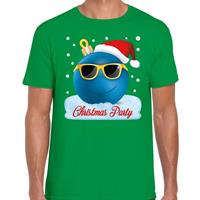 Bellatio Fout kerst shirt Christmas party groen voor heren