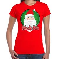 Bellatio Fout kerst shirt I hate this rood voor dames