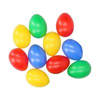 Rayher hobby materialen Gekleurde plastic eieren 10 stuks Multi