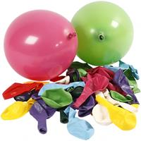 happymoments Luftballone, D: 23cm, 100 Stk, versch. Farben