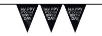 Haza Original vlaggenlijn zwart ''Happy f*cking birthday'' 6 m
