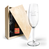 YourSurprise Champagnepakket met gegraveerde glazen - Piper Heidsieck Brut (750ml)
