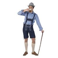 Oktoberfest - Tiroler blauwe broek voor heren