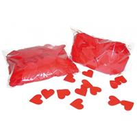 2x Rode hartjes confetti 250 gram Rood