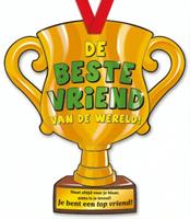 Paper Dreams trofee Beste Vriend van de wereld! 33 cm karton goud