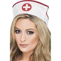 Smiffys 2x Zuster/verpleegster verkleed hoedjes Multi