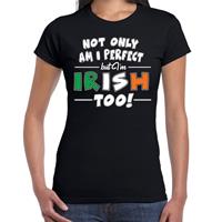 Bellatio Not only perfect Irish / St. Patricks day t-shirt zwart dames Zwart
