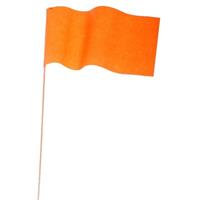 90x Oranje papieren zwaaivlaggetjes 23 cm Oranje