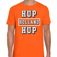 Bellatio Oranje / Hup Holland Hup supporter t-shirt oranje voor heren