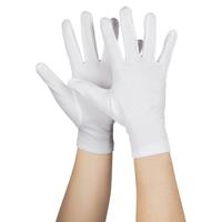 Set van 2 paar voordelige witte verkleed handschoenen kort Multi