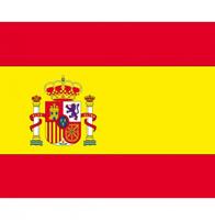 Bellatio 10x Vlag Spanje stickers 10 cm Multi