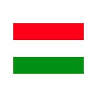 Bellatio 10x Vlag Hongarije stickers 10 cm Multi
